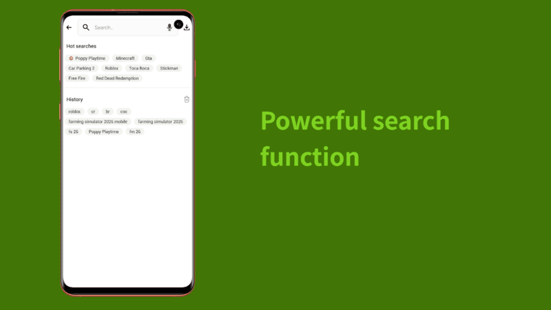 Powerful HappyMod search function