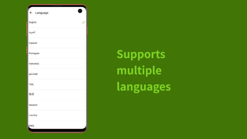 HappyMod multiple language support